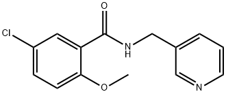 5-chloro-2-methoxy-N-(3-pyridinylmethyl)benzamide Structure