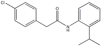 2-(4-chlorophenyl)-N-(2-isopropylphenyl)acetamide Structure