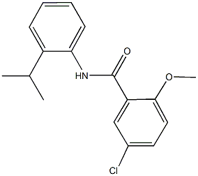 5-chloro-N-(2-isopropylphenyl)-2-methoxybenzamide Structure