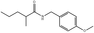 N-(4-methoxybenzyl)-2-methylpentanamide Structure