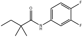 N-(3,4-difluorophenyl)-2,2-dimethylbutanamide 구조식 이미지