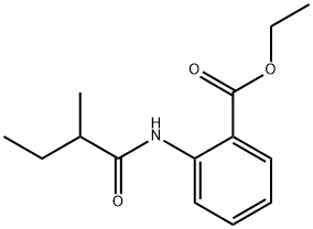 ethyl 2-[(2-methylbutanoyl)amino]benzoate 구조식 이미지