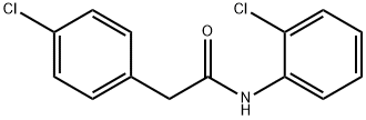 N-(2-chlorophenyl)-2-(4-chlorophenyl)acetamide 구조식 이미지