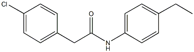 2-(4-chlorophenyl)-N-(4-ethylphenyl)acetamide 구조식 이미지