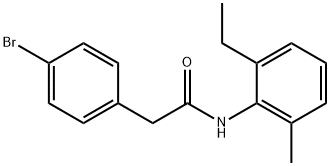 2-(4-bromophenyl)-N-(2-ethyl-6-methylphenyl)acetamide Structure