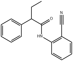 N-(2-cyanophenyl)-2-phenylbutanamide 구조식 이미지