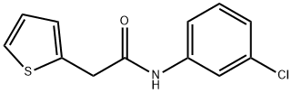 N-(3-chlorophenyl)-2-(2-thienyl)acetamide 구조식 이미지