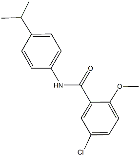 5-chloro-N-(4-isopropylphenyl)-2-methoxybenzamide Structure
