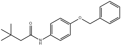 N-[4-(benzyloxy)phenyl]-3,3-dimethylbutanamide 구조식 이미지