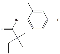 N-(2,4-difluorophenyl)-2,2-dimethylbutanamide 구조식 이미지