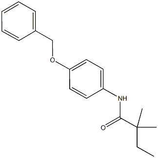 N-[4-(benzyloxy)phenyl]-2,2-dimethylbutanamide 구조식 이미지