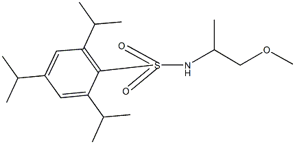 2,4,6-triisopropyl-N-(2-methoxy-1-methylethyl)benzenesulfonamide Structure