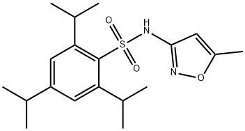 2,4,6-triisopropyl-N-(5-methylisoxazol-3-yl)benzenesulfonamide Structure