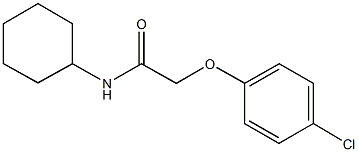 2-(4-chlorophenoxy)-N-cyclohexylacetamide Structure