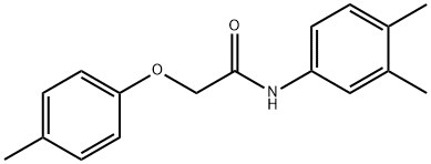 N-(3,4-dimethylphenyl)-2-(4-methylphenoxy)acetamide 구조식 이미지