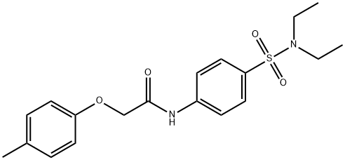 N-{4-[(diethylamino)sulfonyl]phenyl}-2-(4-methylphenoxy)acetamide Structure