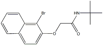 2-[(1-bromo-2-naphthyl)oxy]-N-(tert-butyl)acetamide Structure