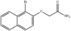 2-[(1-bromo-2-naphthyl)oxy]acetamide 구조식 이미지