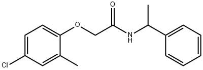 2-(4-chloro-2-methylphenoxy)-N-(1-phenylethyl)acetamide 구조식 이미지