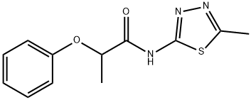 N-(5-methyl-1,3,4-thiadiazol-2-yl)-2-phenoxypropanamide Structure