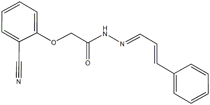 2-(2-cyanophenoxy)-N'-(3-phenyl-2-propenylidene)acetohydrazide Structure