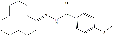 N'-cyclododecylidene-4-methoxybenzohydrazide Structure