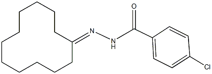 4-chloro-N'-cyclododecylidenebenzohydrazide 구조식 이미지