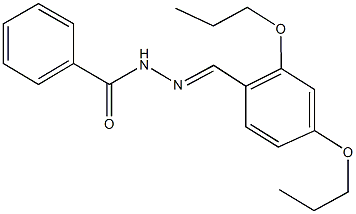 N'-(2,4-dipropoxybenzylidene)benzohydrazide Structure