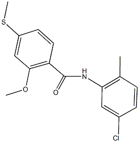 N-(5-chloro-2-methylphenyl)-2-methoxy-4-(methylsulfanyl)benzamide Structure