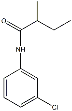 N-(3-chlorophenyl)-2-methylbutanamide 구조식 이미지