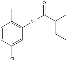 N-(5-chloro-2-methylphenyl)-2-methylbutanamide 구조식 이미지