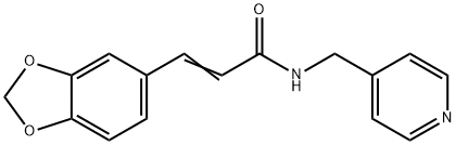 3-(1,3-benzodioxol-5-yl)-N-(4-pyridinylmethyl)acrylamide 구조식 이미지