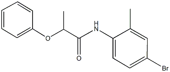 N-(4-bromo-2-methylphenyl)-2-phenoxypropanamide Structure