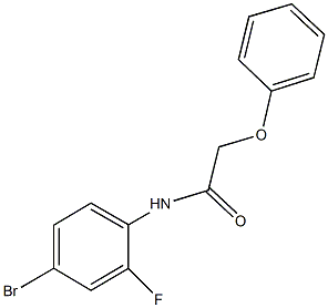 N-(4-bromo-2-fluorophenyl)-2-phenoxyacetamide 구조식 이미지