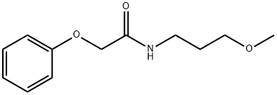 N-(3-methoxypropyl)-2-phenoxyacetamide 구조식 이미지