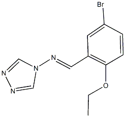 N-(5-bromo-2-ethoxybenzylidene)-N-(4H-1,2,4-triazol-4-yl)amine Structure