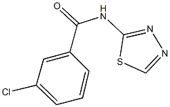 3-chloro-N-(1,3,4-thiadiazol-2-yl)benzamide Structure