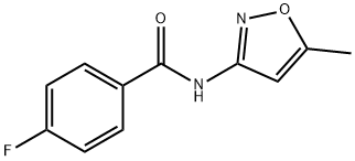 4-fluoro-N-(5-methyl-3-isoxazolyl)benzamide Structure