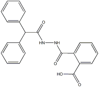 2-{[2-(diphenylacetyl)hydrazino]carbonyl}benzoic acid 구조식 이미지