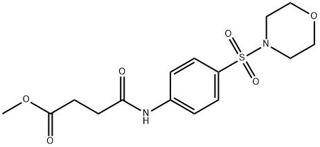 methyl 4-[4-(4-morpholinylsulfonyl)anilino]-4-oxobutanoate Structure