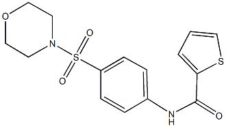 N-[4-(4-morpholinylsulfonyl)phenyl]-2-thiophenecarboxamide 구조식 이미지