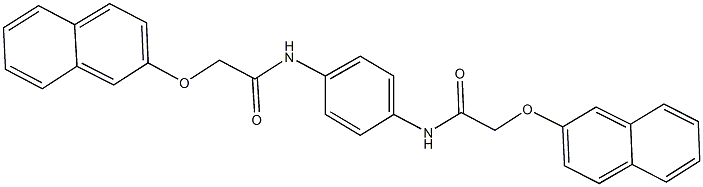 2-(2-naphthyloxy)-N-(4-{[(2-naphthyloxy)acetyl]amino}phenyl)acetamide 구조식 이미지