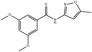 3,5-dimethoxy-N-(5-methyl-3-isoxazolyl)benzamide 구조식 이미지