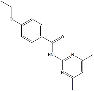 N-(4,6-dimethyl-2-pyrimidinyl)-4-ethoxybenzamide Structure