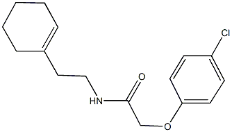 2-(4-chlorophenoxy)-N-[2-(1-cyclohexen-1-yl)ethyl]acetamide Structure
