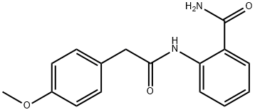 2-{[(4-methoxyphenyl)acetyl]amino}benzamide Structure