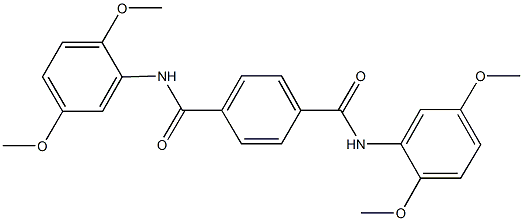 N~1~,N~4~-bis(2,5-dimethoxyphenyl)terephthalamide 구조식 이미지