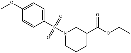 ethyl 1-[(4-methoxyphenyl)sulfonyl]-3-piperidinecarboxylate Structure