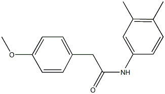 N-(3,4-dimethylphenyl)-2-(4-methoxyphenyl)acetamide 구조식 이미지