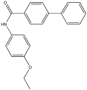 N-(4-ethoxyphenyl)[1,1'-biphenyl]-4-carboxamide 구조식 이미지